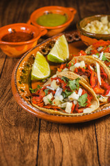 tacos al pastor mexican food in mexico city 