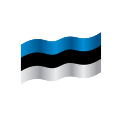 Estonia flag, vector illustration