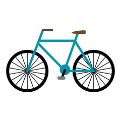 Naklejka premium Bicycle illustration. Simple bike vector on white background
