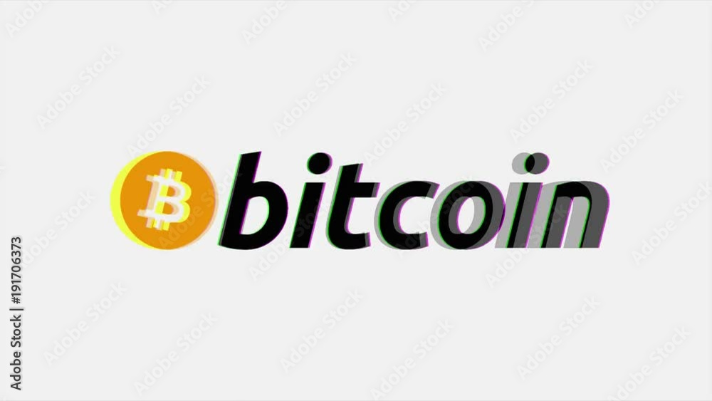 Poster bitcoin symbol appearing and exploding on the white background. bitcoin logo 3d animation bitcoin cr