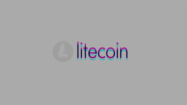 Litecoin Logo 3D Animation. Litecoin Crypto Currency Logo slowly rotates in front of a transparent background. Crypto-currency Litecoin in blurred animated camera view.