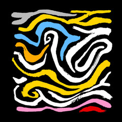 얼룩말 무늬 / 손으로 그린 지브라 패턴