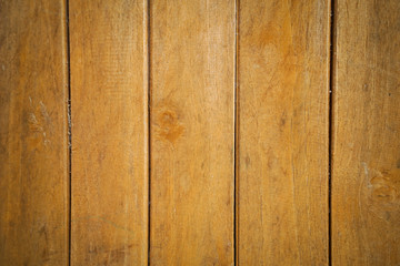 Vertical wooden fence close up
