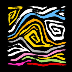 얼룩말 무늬 / 손으로 그린 지브라 패턴