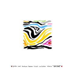 얼룩말 무늬 / 손으로 그린 지브라 패턴