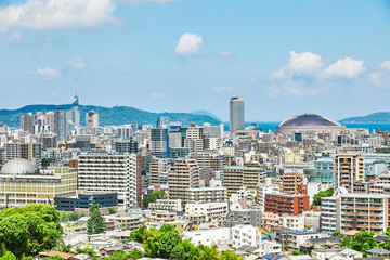 Obraz premium 都市風景 福岡市