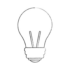 light bulb eletric illumination lamp icon vector illustration sketch image
