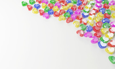 colorful love candy frame