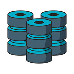 Database storage technology icon vector illustration graphic design