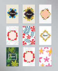 Fototapeta premium Tropical flowers design