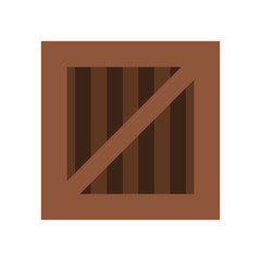 Videogame wooden box cartoon icon vector illustration graphic design