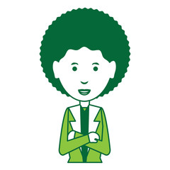 cartoon businesswoman icon