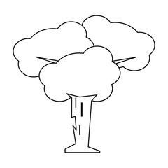 Videogame tree cartoon icon vector illustration graphic design