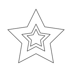 Videogame star symbol icon vector illustration graphic design