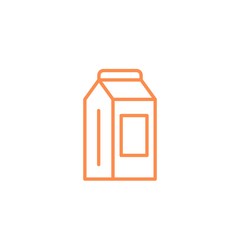 Milk Carton box icon. Kitchen appliances for cooking Illustration. Simple thin line style symbol.