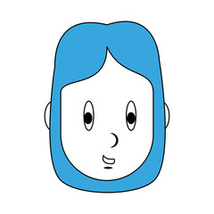 Young woman cartoon icon vector illustration graphic design