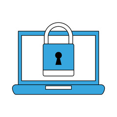 Laptop pc technology icon vector illustration graphic design