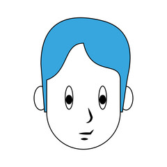 Young man cartoon icon vector illustration graphic design