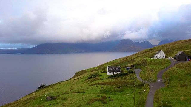 Aerial view of Isle of Skye