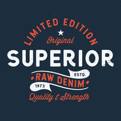 Superior Raw Desim - Tee Design For Print