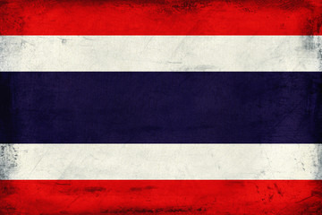 Vintage national flag of Thailand background