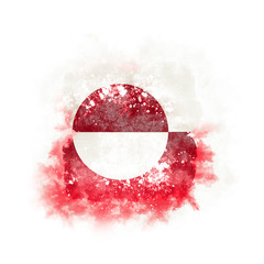Square grunge flag of greenland © Mikhail Mishchenko