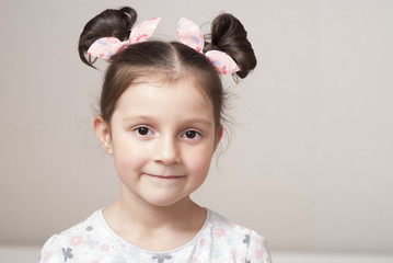 portrait of a charming little girl