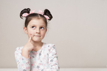 portrait of a charming little girl