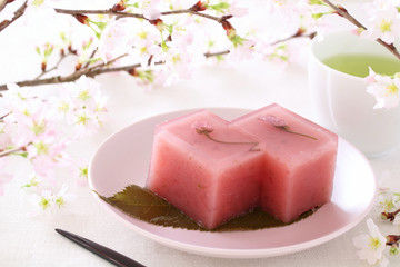 さくら羊羹　さくらの花