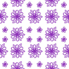 flower retro seamless pattern