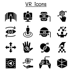 VR , Virtual Technology icon set