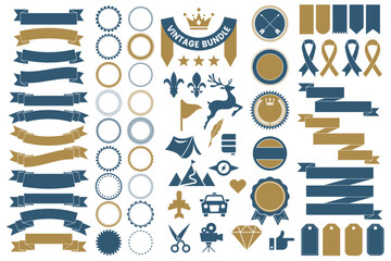 Vintage Retro Vector Logo for banner