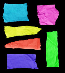 pieces of torn paper texture background, copy space.