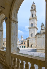 Fototapeta na wymiar The sublime art of the stone of Lecce