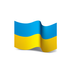 Ukraine flag, vector illustration