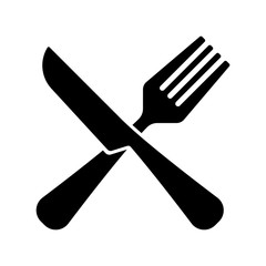 fork and knife, restaurant sign vector