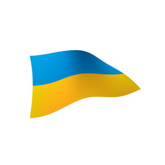Ukraine flag, vector illustration