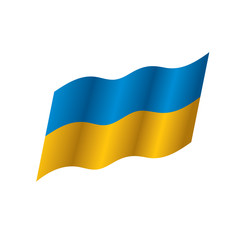 Ukraine flag, vector illustration