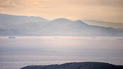 Strait of Gibraltar - obrazy, fototapety, plakaty