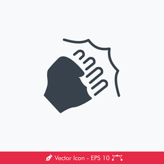 Punch (Action Genre) Icon / Vector
