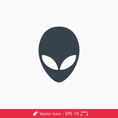 Alien (Science Fiction Genre) Icon / Vector