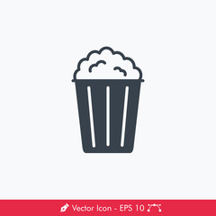 Popcorn Icon / Vector