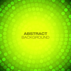 Abstract Circular Yellow Background. Vector illustration