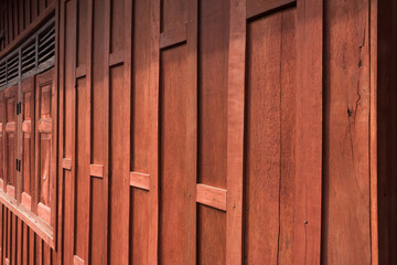 brown old style wooden wall