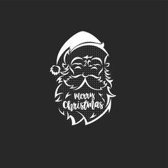 Santa claus logo vector illustration