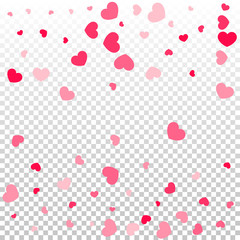 Heart confetti background.