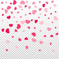 Heart confetti background.
