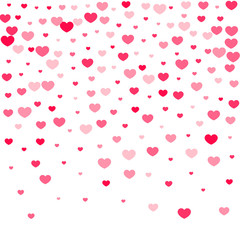 Heart confetti background.