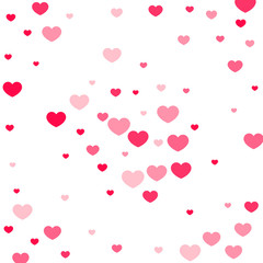 Heart confetti background.