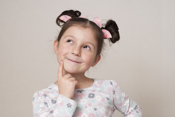 portrait of a charming little girl
